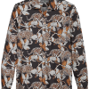 Paisley & Gray Slim Fit Spread Collar Sport Shirt, Black Leopard Print -Dress Shirts Sales MW40 6NEV 02 PAISLEY GRAY BLACK MAIN