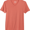 Lucky Brand Classic Fit Burnout T-Shirt, Orange