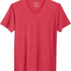 Lucky Brand Classic Fit Burnout T-Shirt, Red