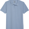 Lucky Brand Classic Fit Burnout Pique Polo, Medium Blue 2 Lucky Brand Classic Fit Burnout Pique Polo, Medium Blue -Dress Shirts Sales MW40 6NJ4 14 LUCKY BRAND MED BLUE MAIN