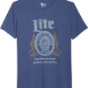 Lucky Brand Miller Lite® T-Shirt, Navy -Dress Shirts Sales MW40 6NJD 01 LUCKY BRAND NAVY MAIN