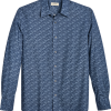 Jaymes Modern Fit Spread Collar Sport Shirt, Blue Liberty Floral -Dress Shirts Sales MW40 6NJP 14 JAYMES BLUE MAIN