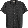 Jaymes Modern Fit Camp Shirt, Black Mini Floral -Dress Shirts Sales MW40 6NJV 02 JAYMES BLACK MAIN