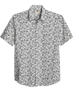 Jaymes Modern Fit Camp Shirt, Black Clover