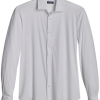 Zanetti Modern Fit Spread Collar Sport Shirt, White -Dress Shirts Sales MW40 6NK3 10 ZANETTI WHITE MAIN