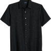 Zanetti Modern Fit Camp Shirt, Black Mini Dots 1 Zanetti Modern Fit Camp Shirt, Black Mini Dots -Dress Shirts Sales MW40 6NK7 02 ZANETTI BLACK MAIN