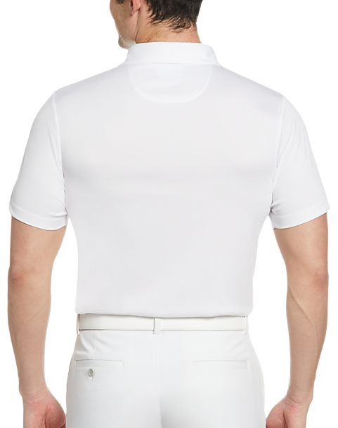 PGA Tour Classic Fit Printed Polo, White Asymmetric Tropical 4 PGA Tour Classic Fit Printed Polo, White Asymmetric Tropical - Image 2