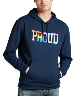 The Phluid Project Classic Fit Proud Graphic Hoodie, Navy