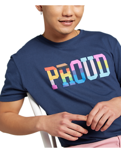 The Phluid Project Classic Fit Proud Graphic Crew, Black -Dress Shirts Sales MW40 6NMT 01 THE PHLUID PROJECT NAVY ALT1 2