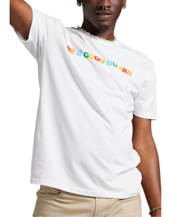 The Phluid Project Classic Fit Be A Good Human Graphic Crew, White -Dress Shirts Sales MW40 6NMV 10 THE PHLUID PROJECT WHITE ALT1 1