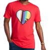 The Phluid Project Classic Fit Heart Graphic Crew, Red