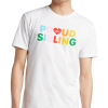 The Phluid Project Classic Fit Proud Sibling Graphic Crew, White