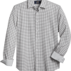 Report Collection Modern Fit Four-Way Stretch Sport Shirt, Gray Check