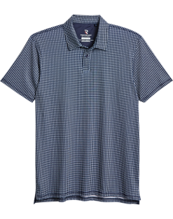 Report Collection Modern Fit Knit Polo, Navy Geo