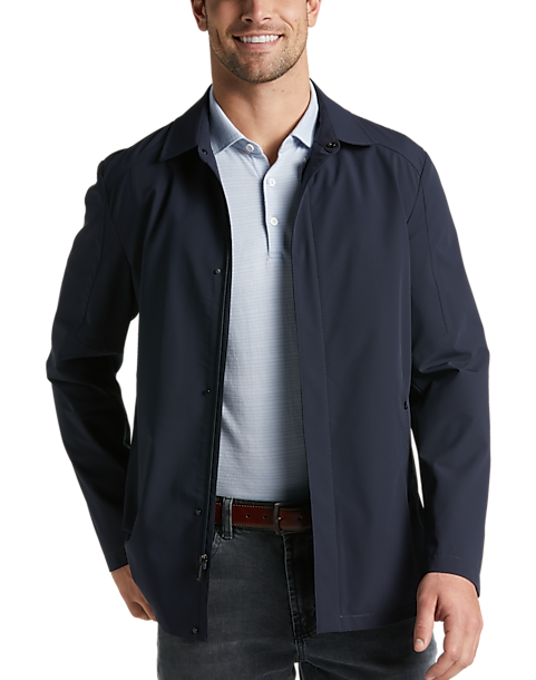 Awearness Kenneth Cole Modern Fit Raincoat, Navy 3 Awearness Kenneth Cole Modern Fit Raincoat, Navy