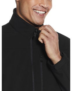 Weatherproof Modern Fit Soft Shell Jacket, Black -Dress Shirts Sales MW40 71FG 02 AWEARNESS KENNETH COLE BLACK SOLID ALT4