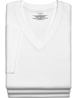 Calvin Klein V-Neck T-Shirt, 3-Pack, White